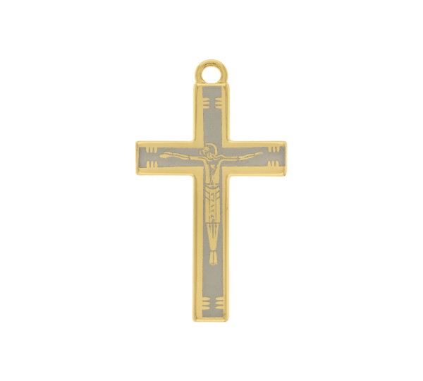Pingente Crucifixo Ouro 39mm