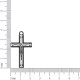 Pingente Crucifixo Preto Fosco 39mm