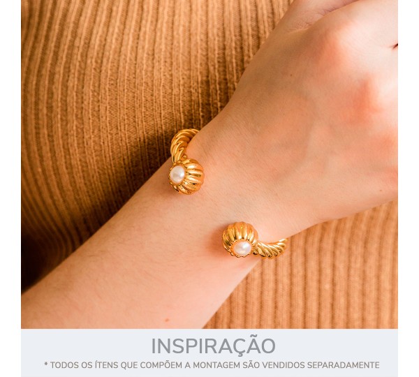 Base para Pulseira Articulada Ouro 65mm
