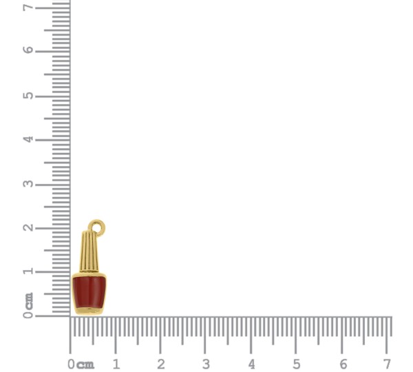 Pingente Esmalte Ouro 22mm
