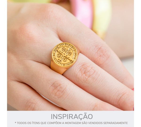 Anel São Bento Ouro N° 24