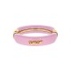 Bracelete Acrílico Amor Dourado com Rosa 78mm