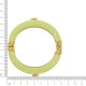 Bracelete Acrílico Fé Dourado com Verde Lima 78mm