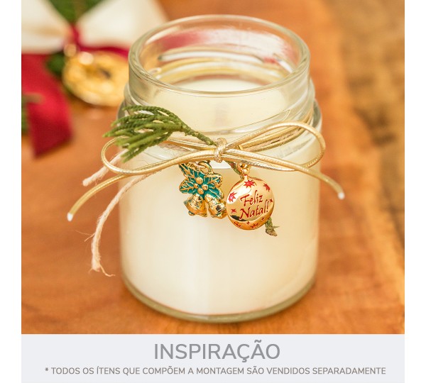 Conjunto Pingentes Natal Ouro