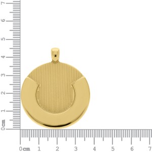 Pingente Medalha Ouro 46mm