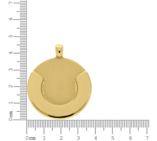 Pingente Medalha Ouro 46mm