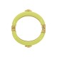 Bracelete Acrílico Verde Lima com Dourado 78mm