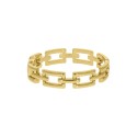 Bracelete Dourado Vazado 70mm