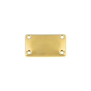 Placa Retangular Ouro 25mm