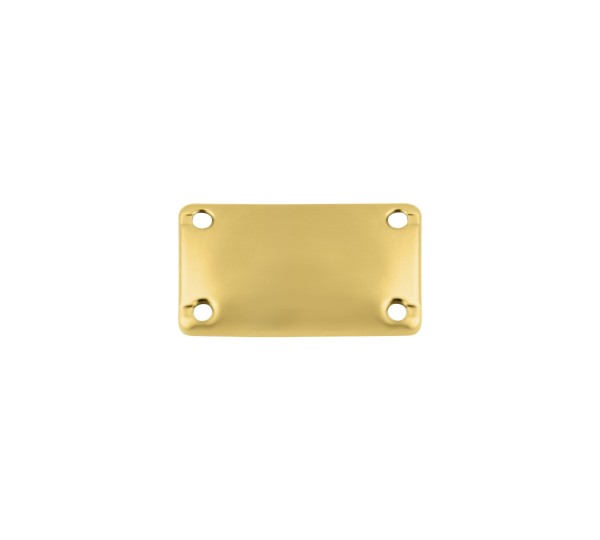 Placa Retangular Ouro 25mm