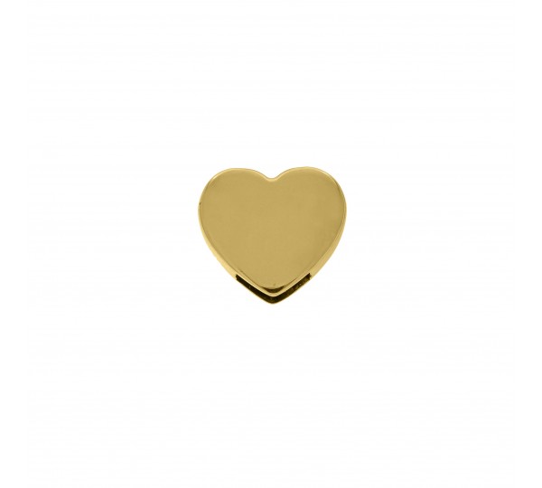 Passador Coração Ouro 19mm