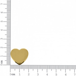 Passador Coração Ouro 19mm