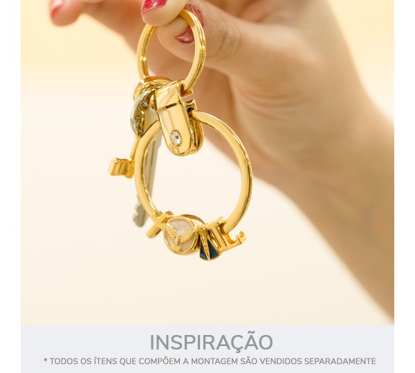 Passador Letra L Ouro 10mm