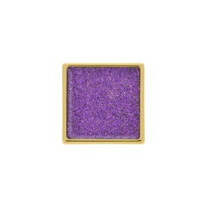 Passador Ouro com Resina Violeta 26mm