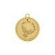 Pingente Oxalá Ouro com Branco 26mm
