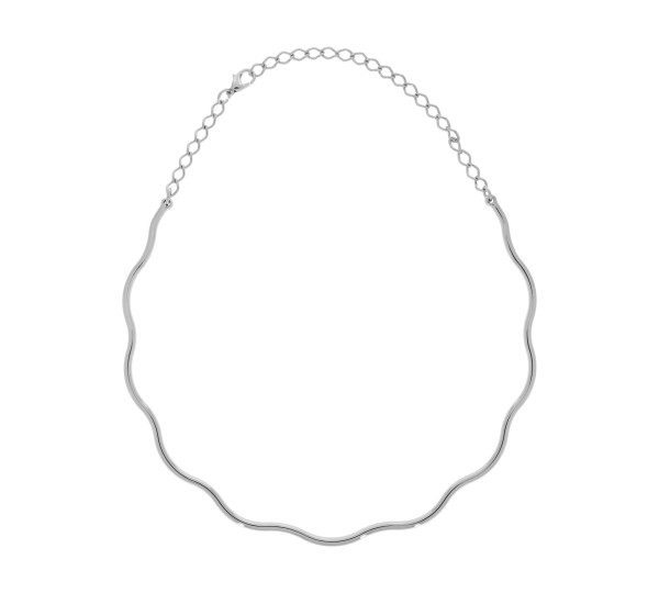 Base para Colar Ondulada Níquel 141mm