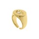 Anel Olho Grego Ouro com Strass N° 13