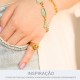 Anel Olho Grego Ouro com Strass N° 13
