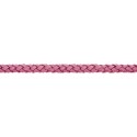 Tira Redonda Rosa Pink de Couro Sintético Estonado 5mm