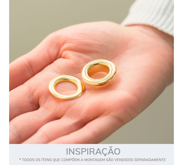 Ilhós Aço Ouro 23mm