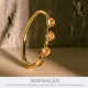 Pulseira Ouro com Strass Light Peach 67mm