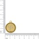 Medalha + Fé com Detalhe em Corda Ouro 27mm