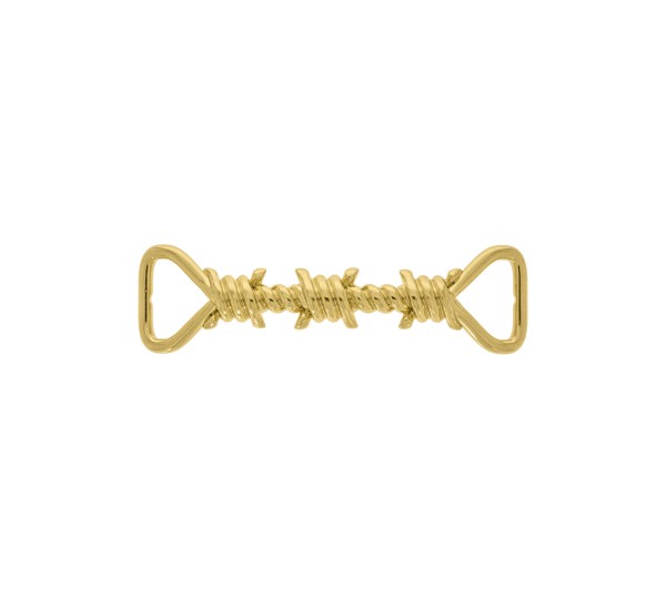 Passa Tira de Arame Farpado Ouro 52mm