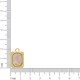 Pingente Boas Energias Ouro com Pedra Rosa Quartzo 21mm