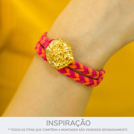 Cordão de Camurça Rosa Pink 3mm