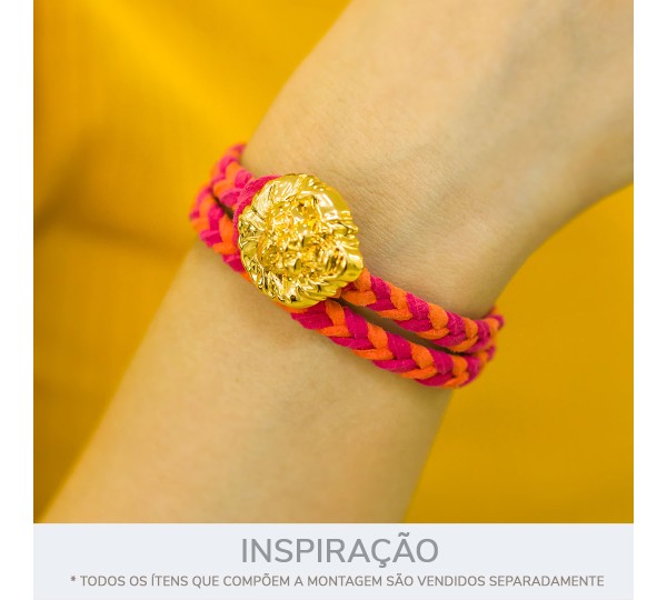 Tira Camurça Rosa Pink 3mm
