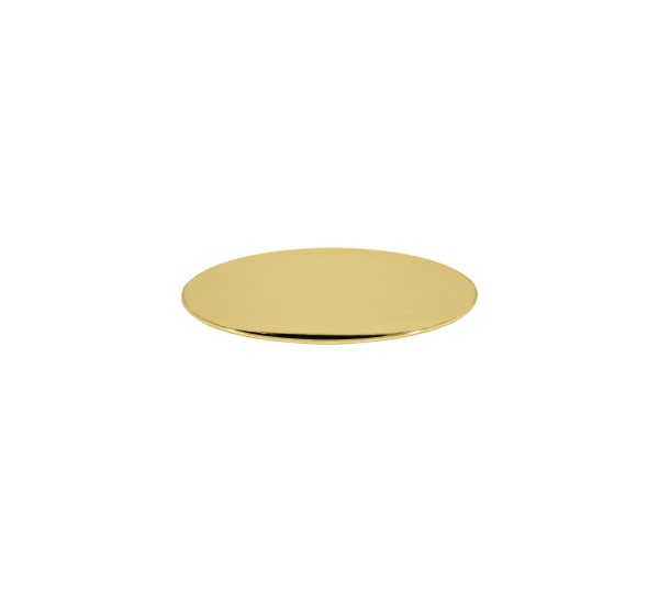 Placa Oval Ouro com Garra 45mm