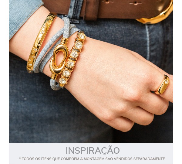 Fechamento de Encaixe Ouro 45mm