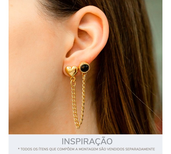 Base para Brinco Ouro 12mm