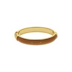 Pulseira Ouro com Acrílico Caramelo 68mm