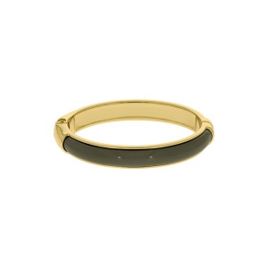 Pulseira Ouro com Acrílico Verde 68mm