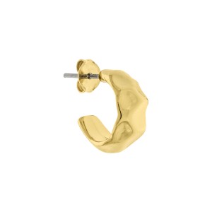 Brinco Argola Orgânica Ouro 14mm