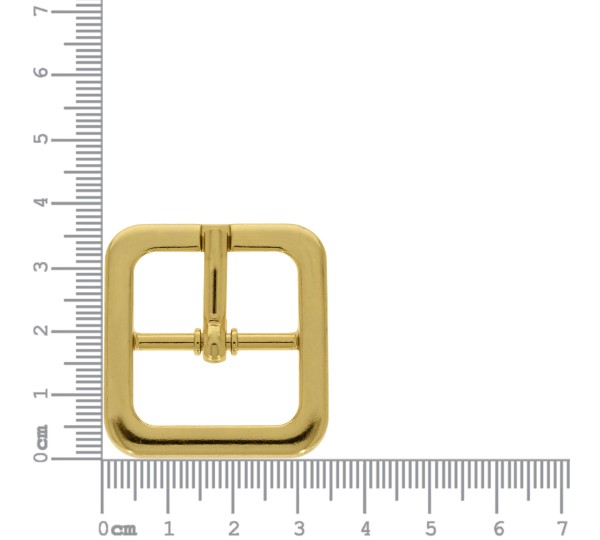 Fivela Quadrada Ouro 37mm