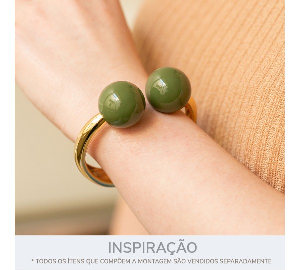 Ponteira em Acrílico Verde 23mm