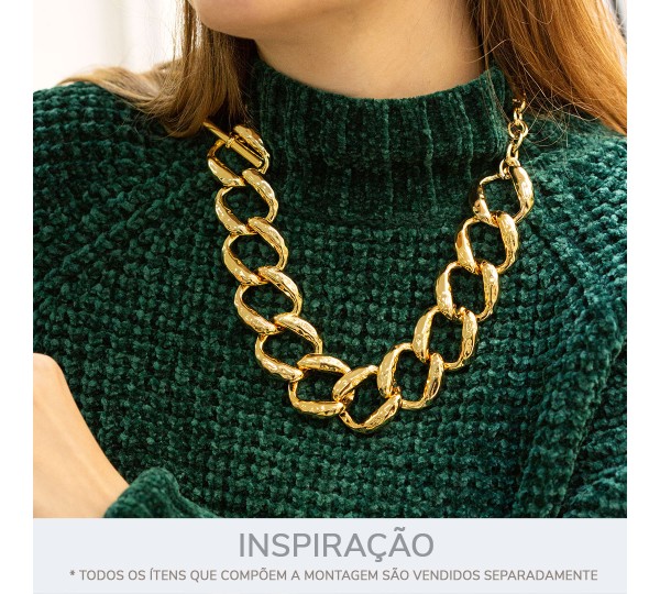 Bridão Martelado Ouro 144mm