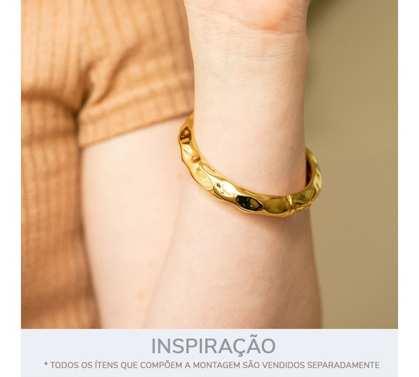 Pulseira Orgânica Ouro 72mm