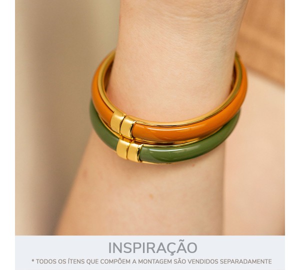 Pulseira Ouro com Caramelo 68mm
