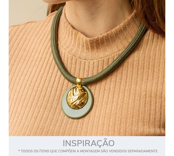Tira Trançada Verde Militar 9mm