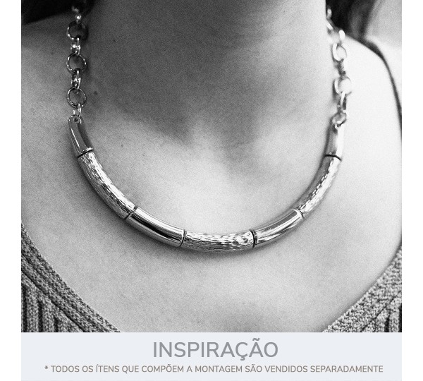 Base para Colar Orgânica Níquel 123mm