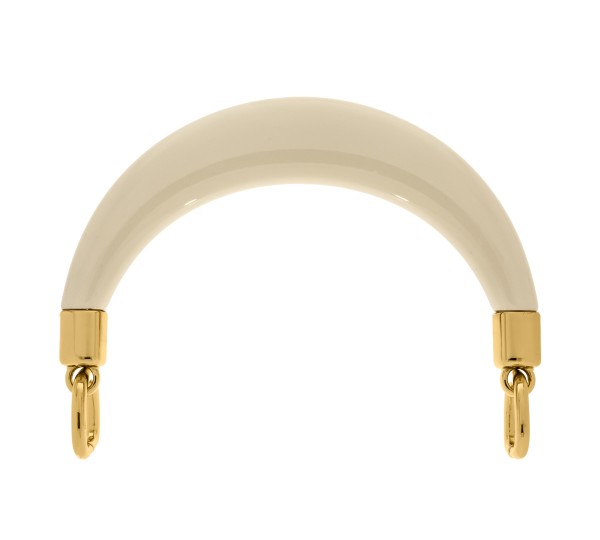 Alça para Bolsa Off White com Ouro 132mm