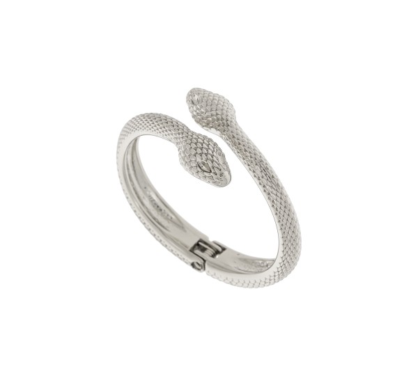Bracelete Cobra Prateado 69mm
