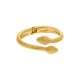 Bracelete Cobra Dourado 69mm