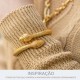 Bracelete Cobra Dourado 69mm