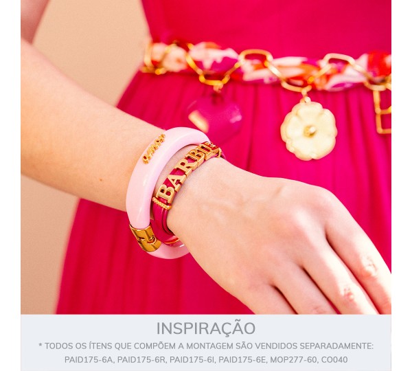 Passador Letra B Ouro 10mm