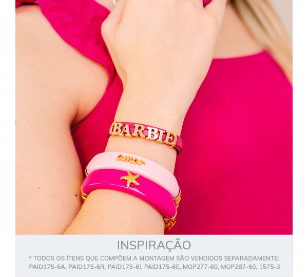 Passador Letra R Ouro 10mm
