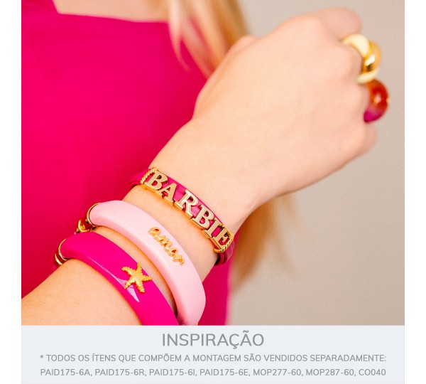 Passador Letra I Ouro 10mm